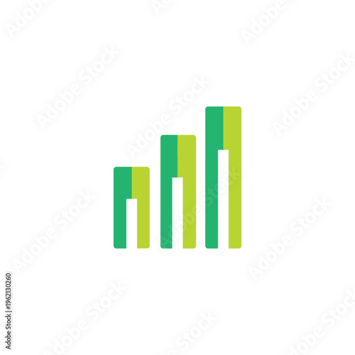 Crop Yield Growth Chart Geometric Icon