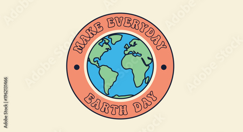 Vibrant Earth Element with decorative details concept for ecofriendly campaigns, environmental reports, and social media posts.