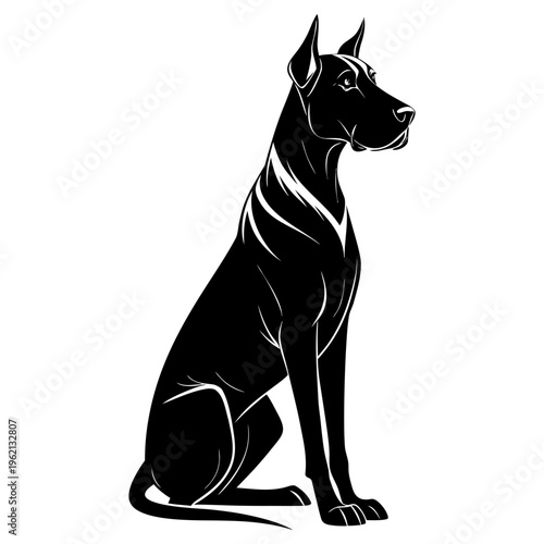 Sitting Great Dane