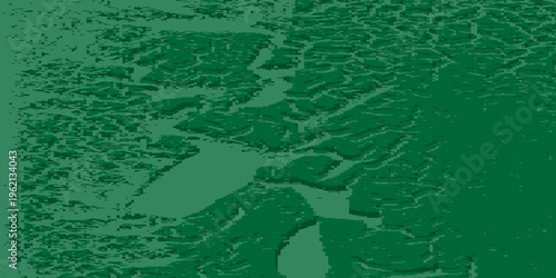 Abstract Green Topographic Map Pattern