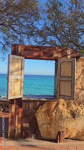 Rests of ancient house at the seaside