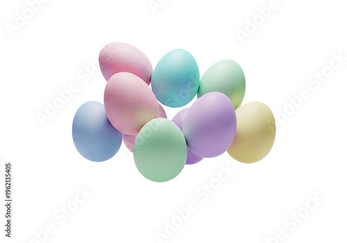 Pastel Colored Easter Eggs