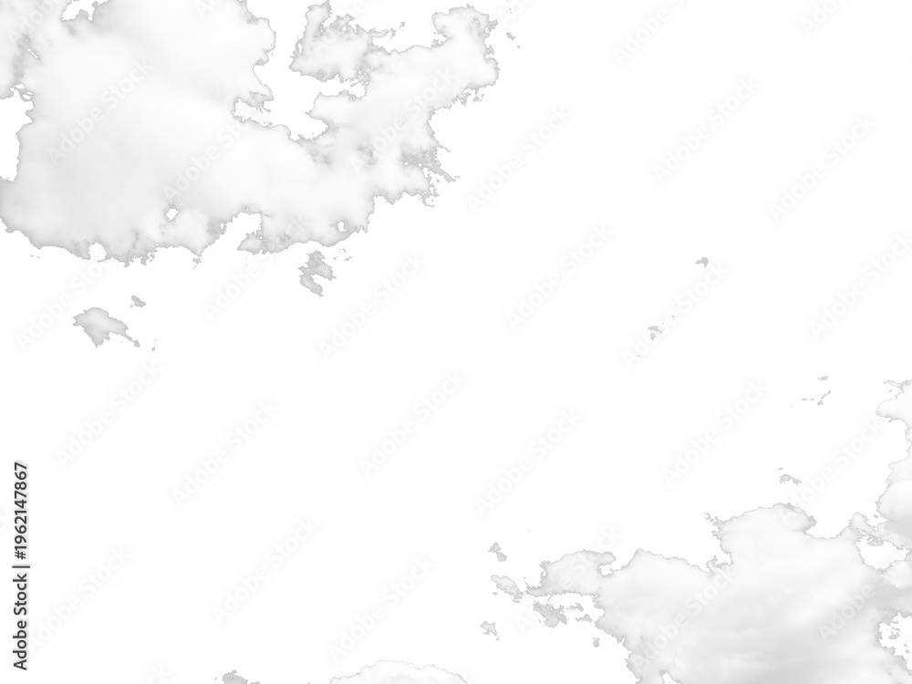 Fototapeta premium White Cloud Isolated on Transparent Background Realistic Sky Element