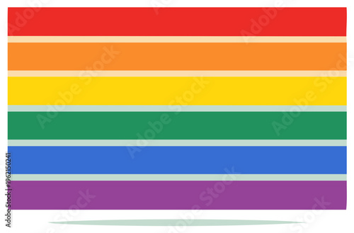 Bright Rainbow Stripes Background Pattern Celebration Pride Month Colorful Abstract Design