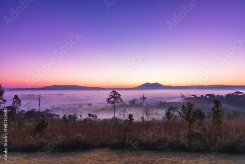 Foto Colorful in the morning at , Thung Salang Luang, Phitsanulok Province, Thailand