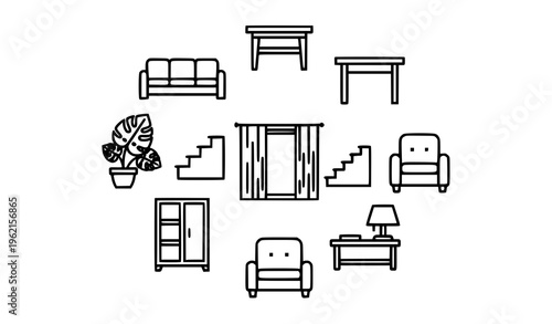 Bold hobbies and lifestyle icons set with travel music swimming and entertainment elements vector collection isolated on white background