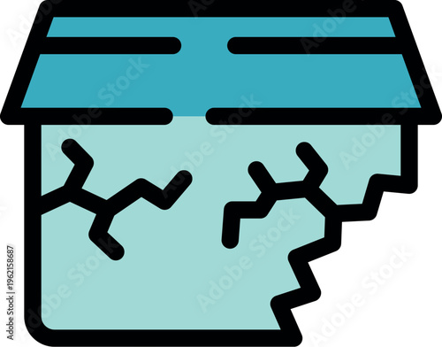 House foundation is cracking and deteriorating, requiring urgent repair and maintenance