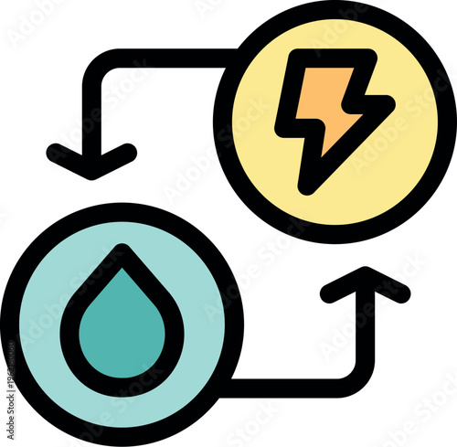 Hydropower plant converting water into electricity, representing renewable energy and sustainable power generation