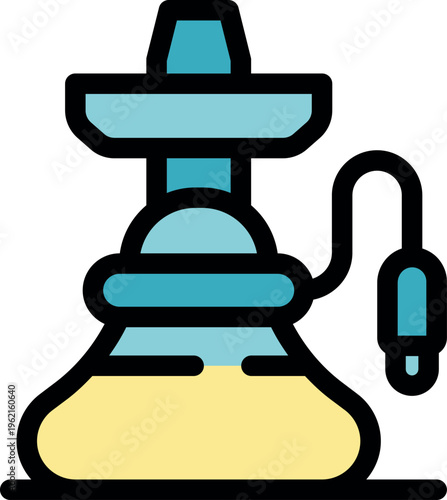 Modern electronic hookah with yellow liquid, offering a contemporary twist on traditional relaxation