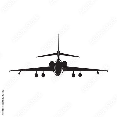 airplane on a white background