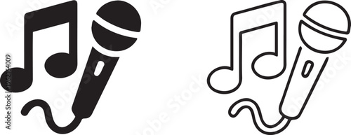 Mechanical metronome vector icons, classic music tempo equipment in solid and line styles, rhythmic beat counter for musicians and practice