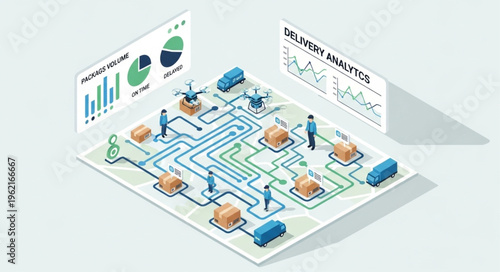 Isometric Delivery Network - Optimizing Logistics with Technology and Analysis.