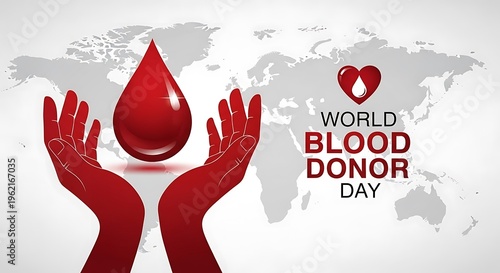 World blood donor day awareness campaign graphic