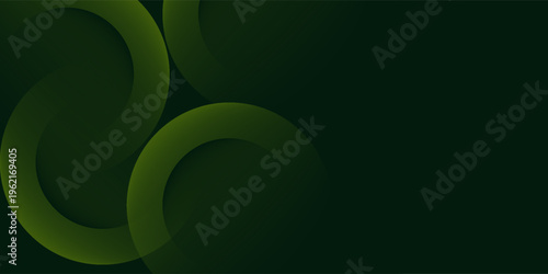 Green background with a combination of clouds and grass shapes. Circle green background with a blank space.