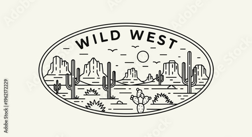 Modern Desert Landscape with Simplified Design, perfect for travel blogs, adventure brands, and website graphics.