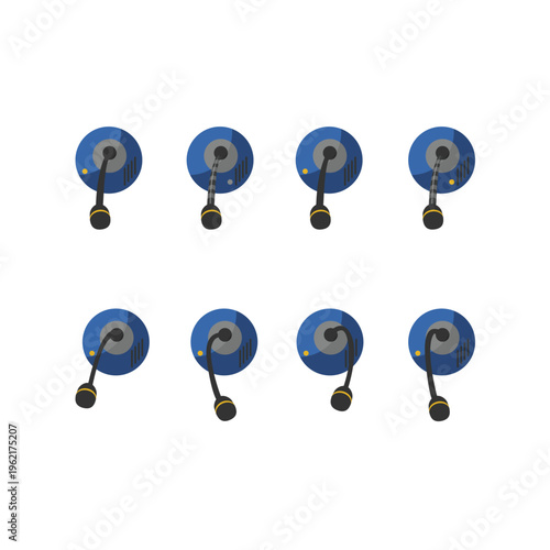 Microphone Office Vector Set