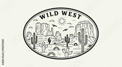 Modern Valley Scenery with Minimalist Details, perfect for vintage logos, travel brochures, and website backgrounds.