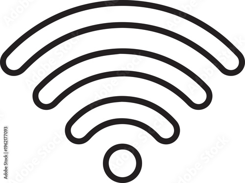 Wi‑Fi Signal Icon for Wireless Network Connectivity