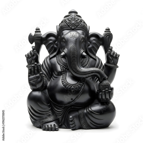 AI Generated Illustration for Happy Ganesh Chaturthi Festival for Invitation, Poster, Social Media Post Design Background