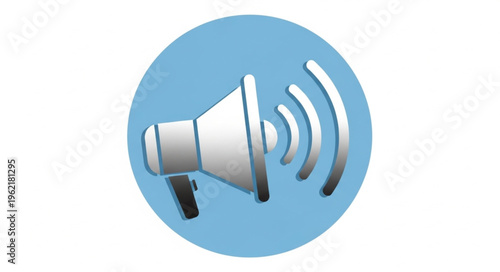Megaphone Icon - Amplifying Voice and Message for Effective Communication.