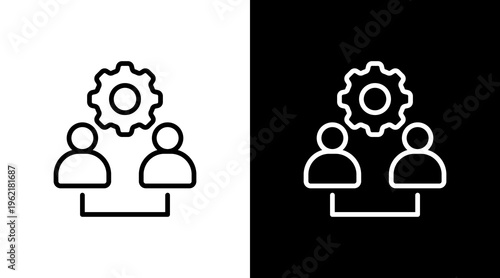 Follow Up White Icon Set Design