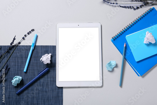 Tablet computer with pens, ...