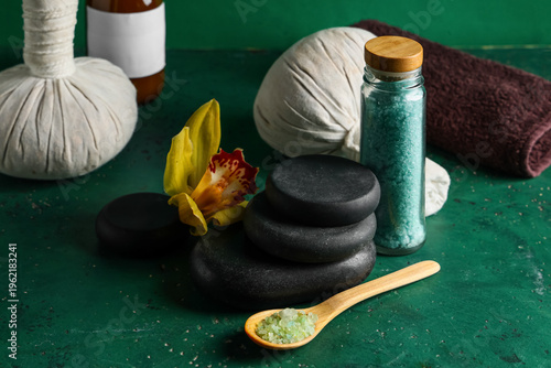 Set of spa accessories with...