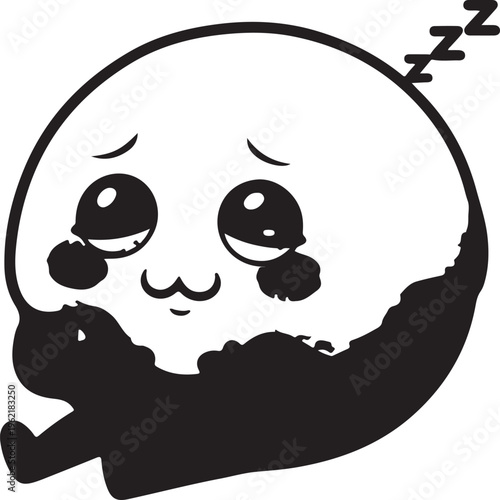 Retro Cartoon Donut Characters Set Fun Food Illustration.