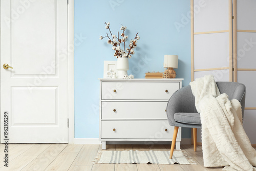 Interior of stylish room wi...