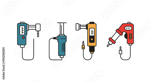 Leak Tester Line art vector creative abstract illustration