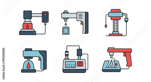 Leak Tester Line art vector minimal clean abstract
