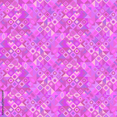 Seamless abstract colored diagonal mosaic pattern background