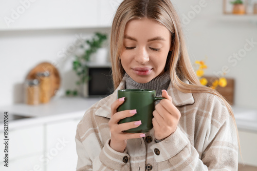 Beautiful young woman with ...