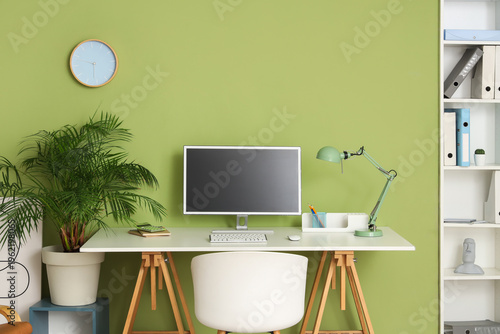 Interior of stylish home of...