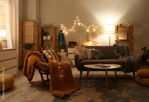 Interior of living room wit...