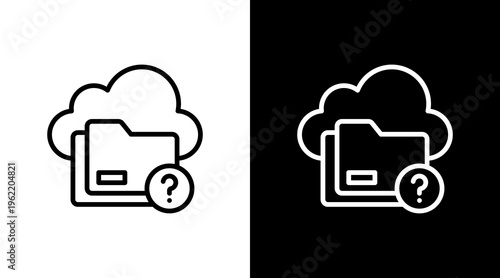 Data Anonymization White Icon Set Design