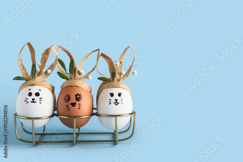 Tray of creative Easter egg...