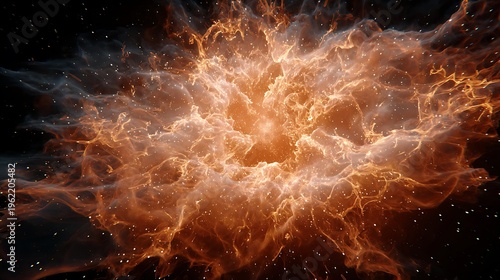 Astrophysics model of a supernova explosion