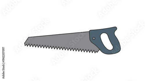 A hand saw with a handle.