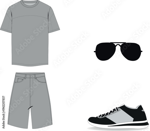 vectores ropa deportiva