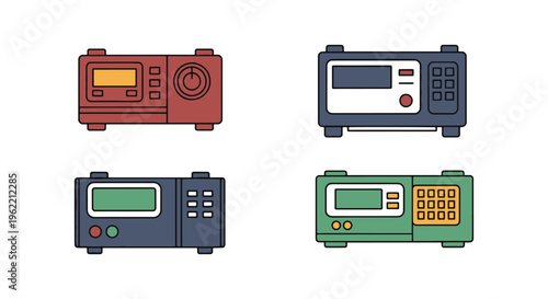 RTU Device Line art vector simple abstract shape