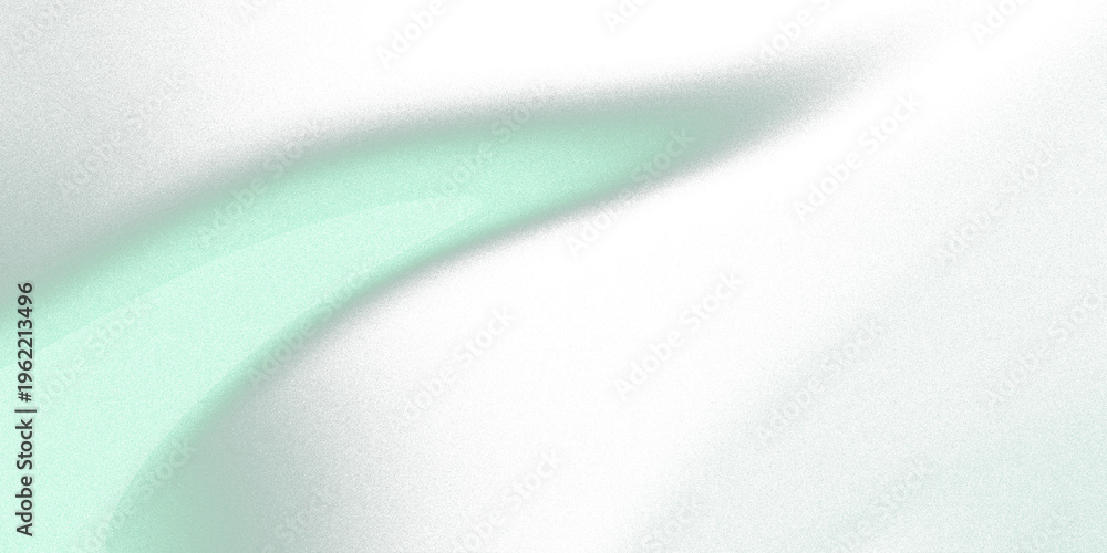 Fototapeta premium Bright Green Curved Gradient Light Effect with Grainy Noise Texture Abstract Smooth Overlay Background