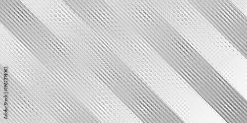 Geometric diagonal oblique vector curve gradient black and white graphic stripe line. Repeated fine diagonal lines Thin slash line stripes diagonal vector elegant background.