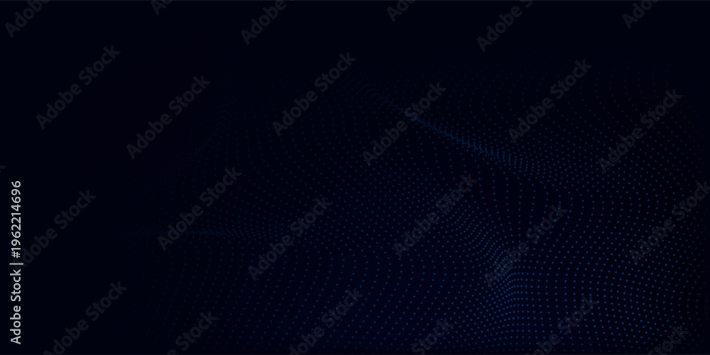 Obraz premium Digital technology background. Dynamic wave of glowing points. Futuristic background for presentation design.