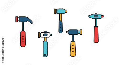 Reflex Hammer Line art vector modern abstract