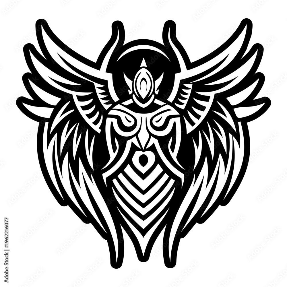 Fototapeta premium A glyph style icon of deity symbol