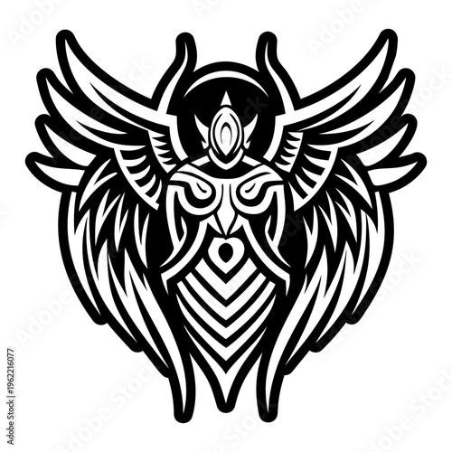 A glyph style icon of deity symbol