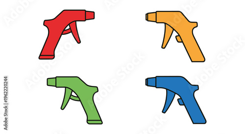 Spray Nozzle Line art vector minimal abstract simple shapes