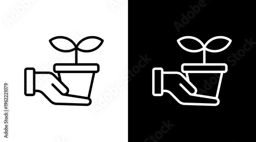 Profit Model White Icon Set Design