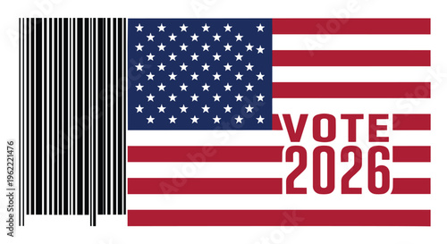 US Midterm Elections 2026 Your Vote Matters Banner American Campaign Design